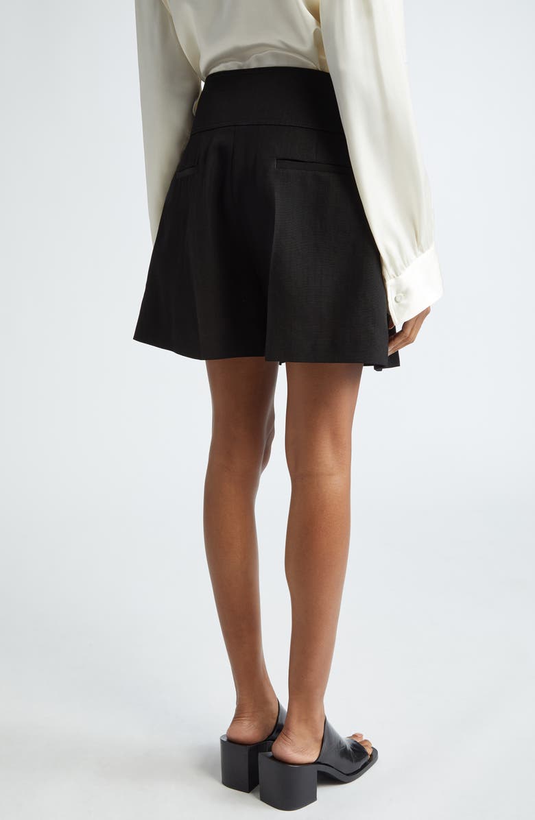 Jil Sander Pleated Tailored Shorts, Alternate, color, 001 Black
