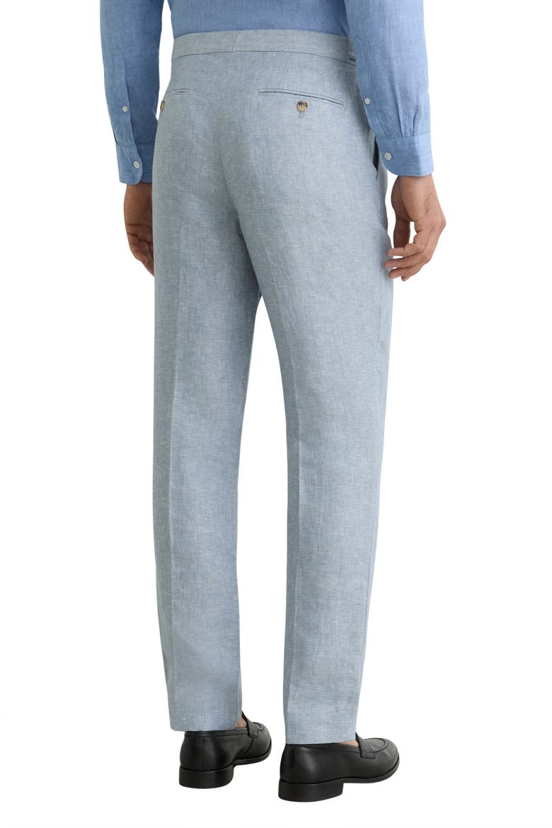 Atlantic Slim Fit Linen Pants, Alternate, color, SOFT BLUE