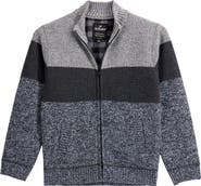 XRAY Kids' Colorblock Full Zip Sweater