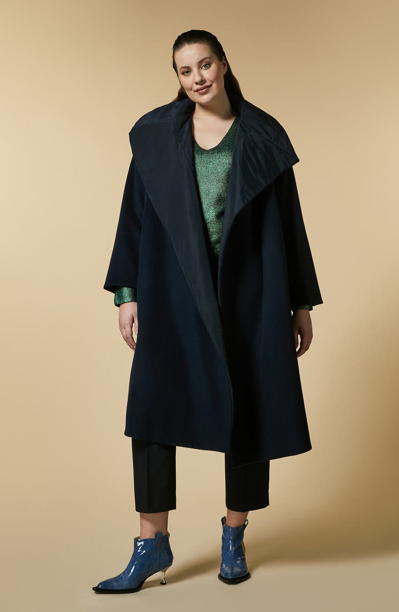 Marina Rinaldi Tarantino Reversible Tie Waist Coat, Alternate, color,