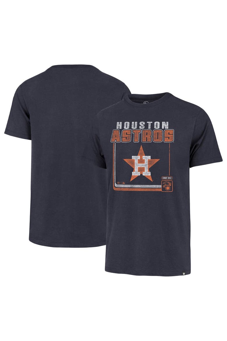 Men's '47  Navy Houston Astros Cooperstown Collection Borderline Franklin T-Shirt, Main, color, Navy
