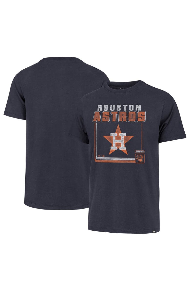 '47 Men's '47  Navy Houston Astros Cooperstown Collection Borderline Franklin T-Shirt, Main, color, Navy