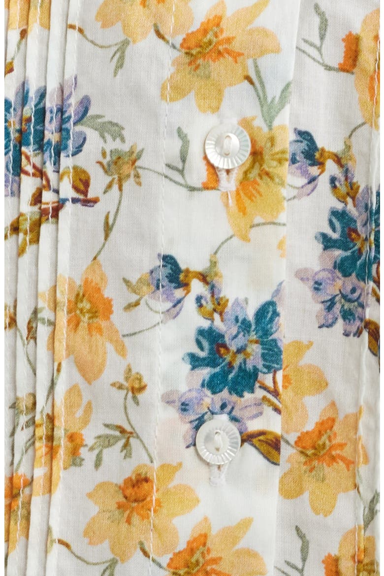 Millie Puff Sleeve Organic Cotton Top, Alternate, color, NARCISSUS BLOOM