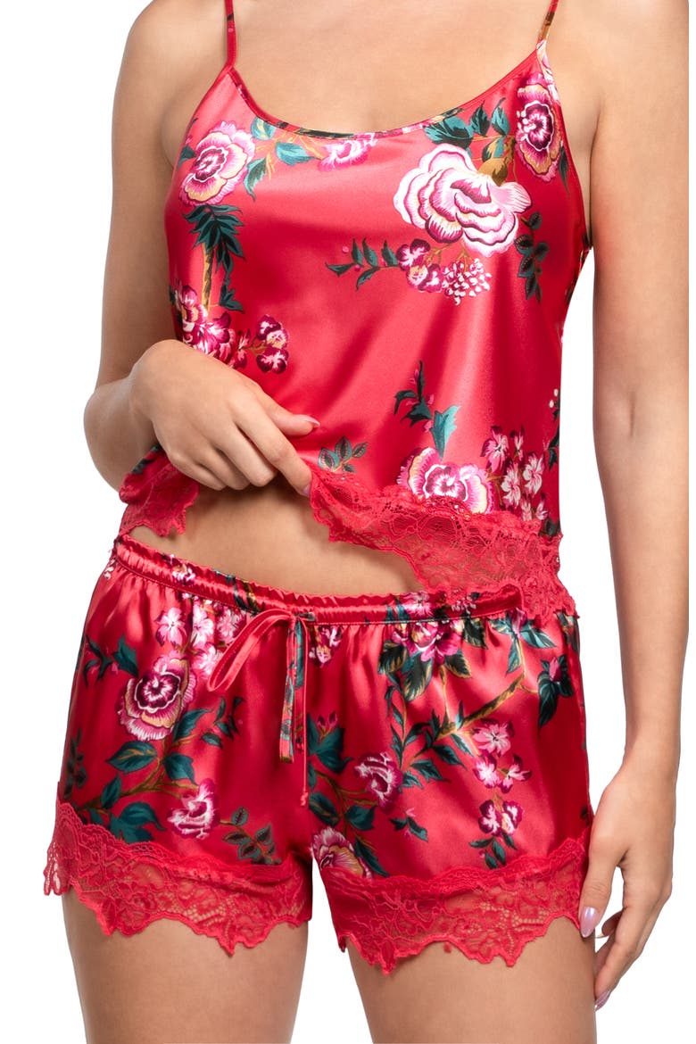 Phoenix Short Pajamas, Alternate, color, RED