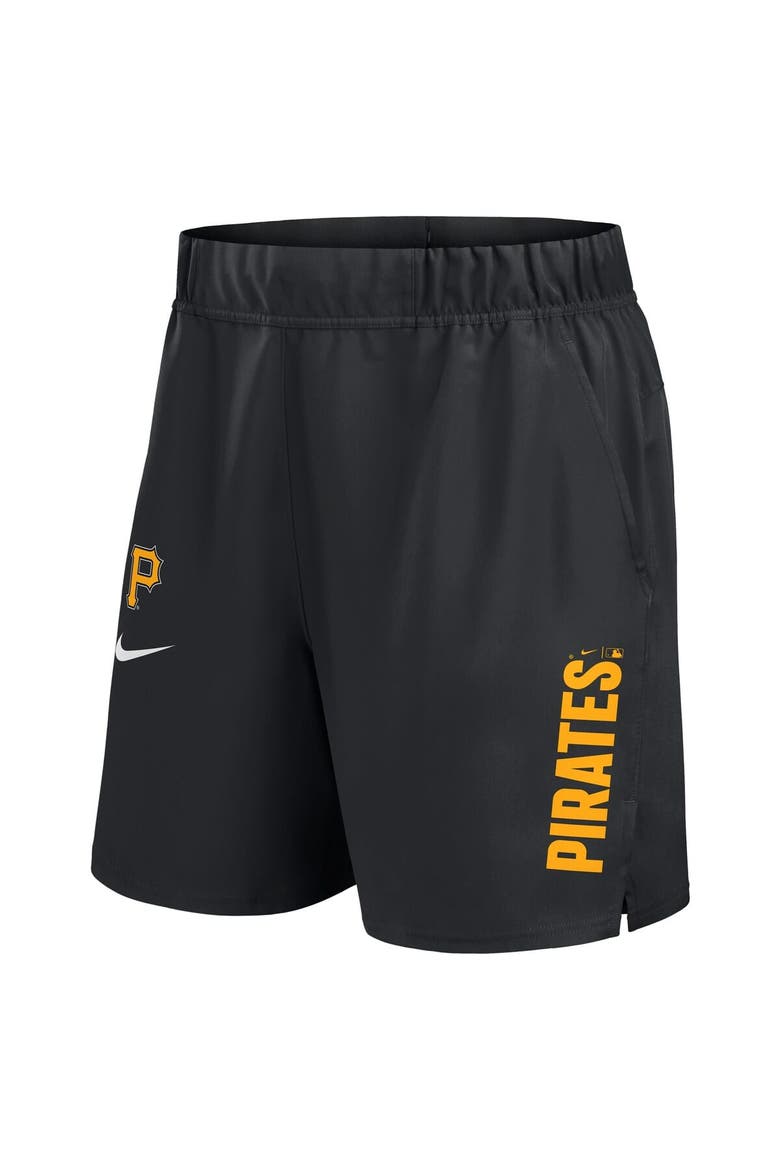Men's Nike Black Pittsburgh Pirates Woven Victory Performance Shorts, Alternate, color, Black