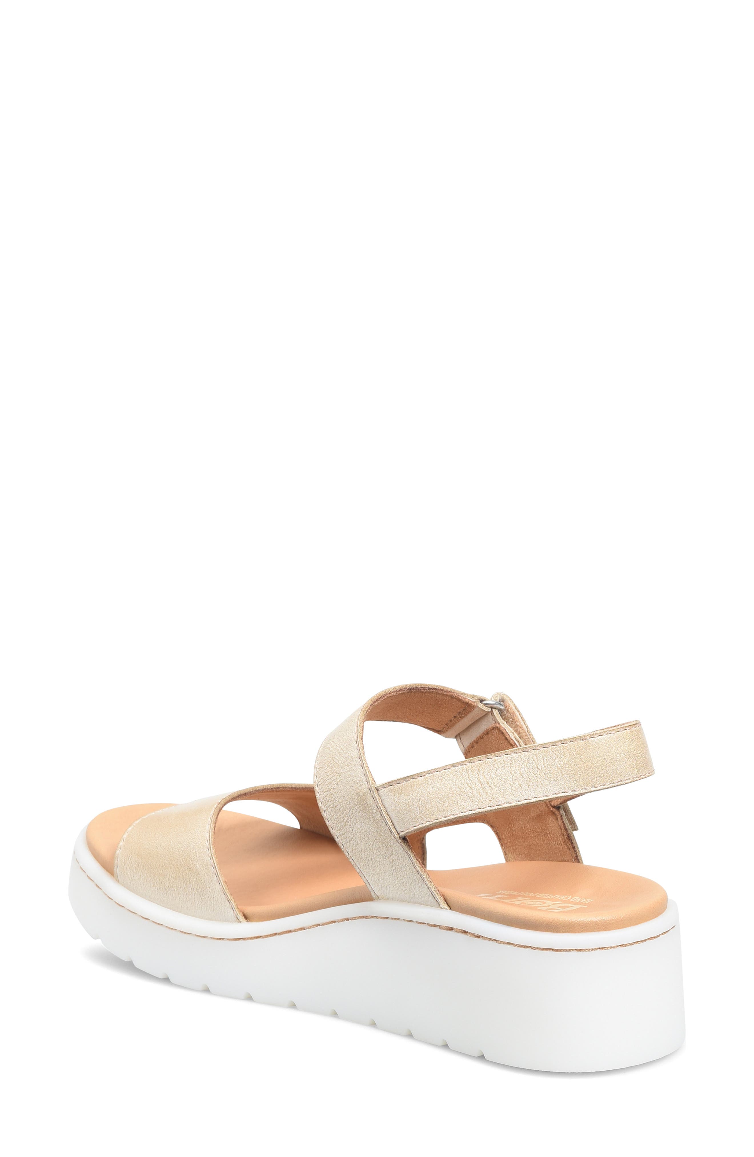 Børn Kit Slingback Platform Sandal, Alternate, color, Natural Leather