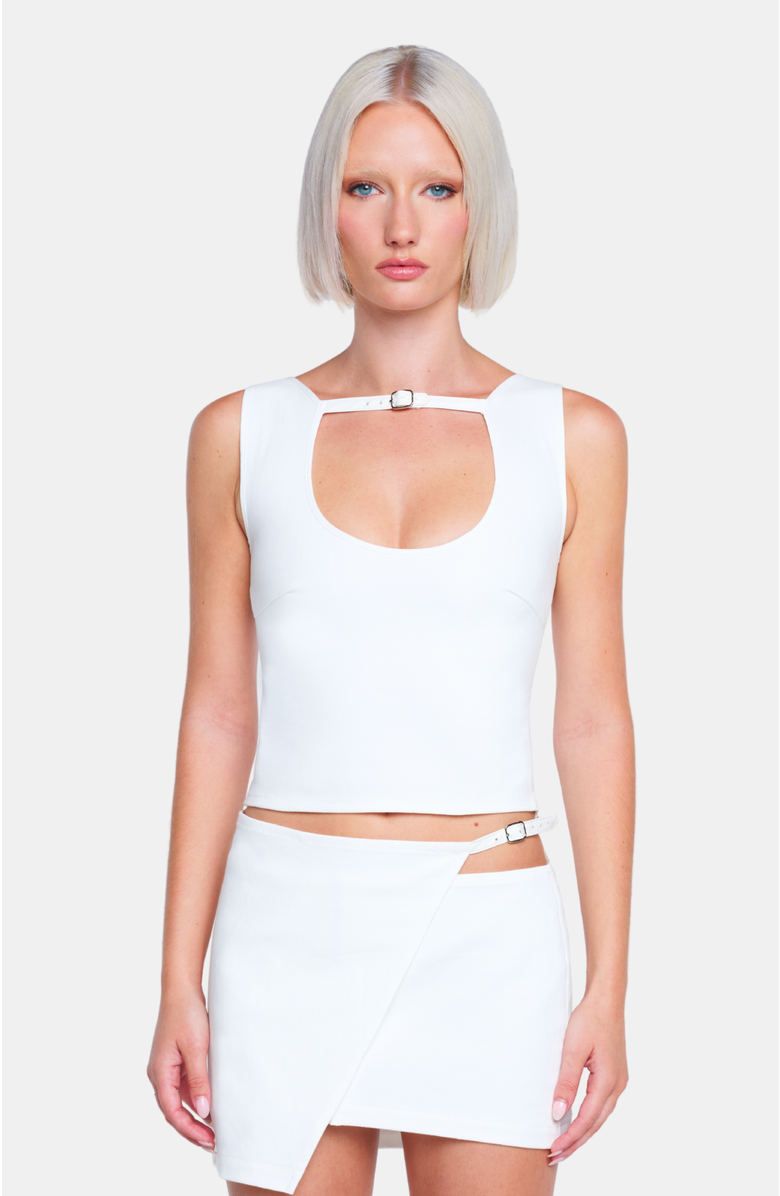 OW Collection Malene Top, Main, color, White