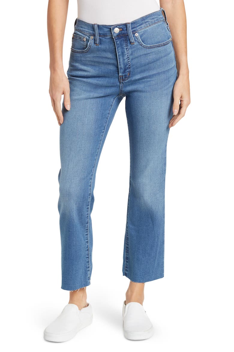 Cali Demi Boot Leg Jeans, Main, color, BONAIR WASH