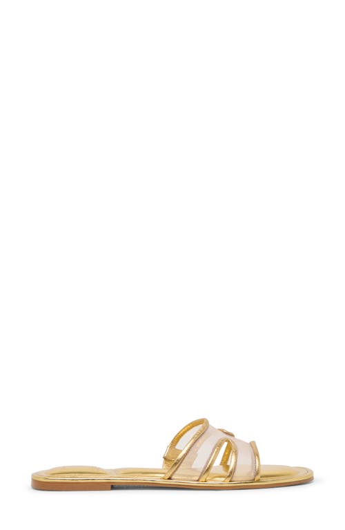 Dolce Vita Flori Slide Sandal In Gold