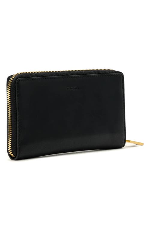 Allsaints Lena Zip Wallet In Black