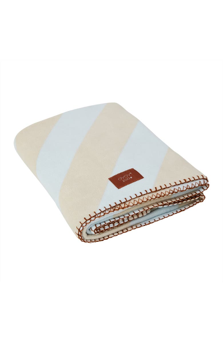OYOY Kaya Dog Blanket, Main, color, Ice Blue