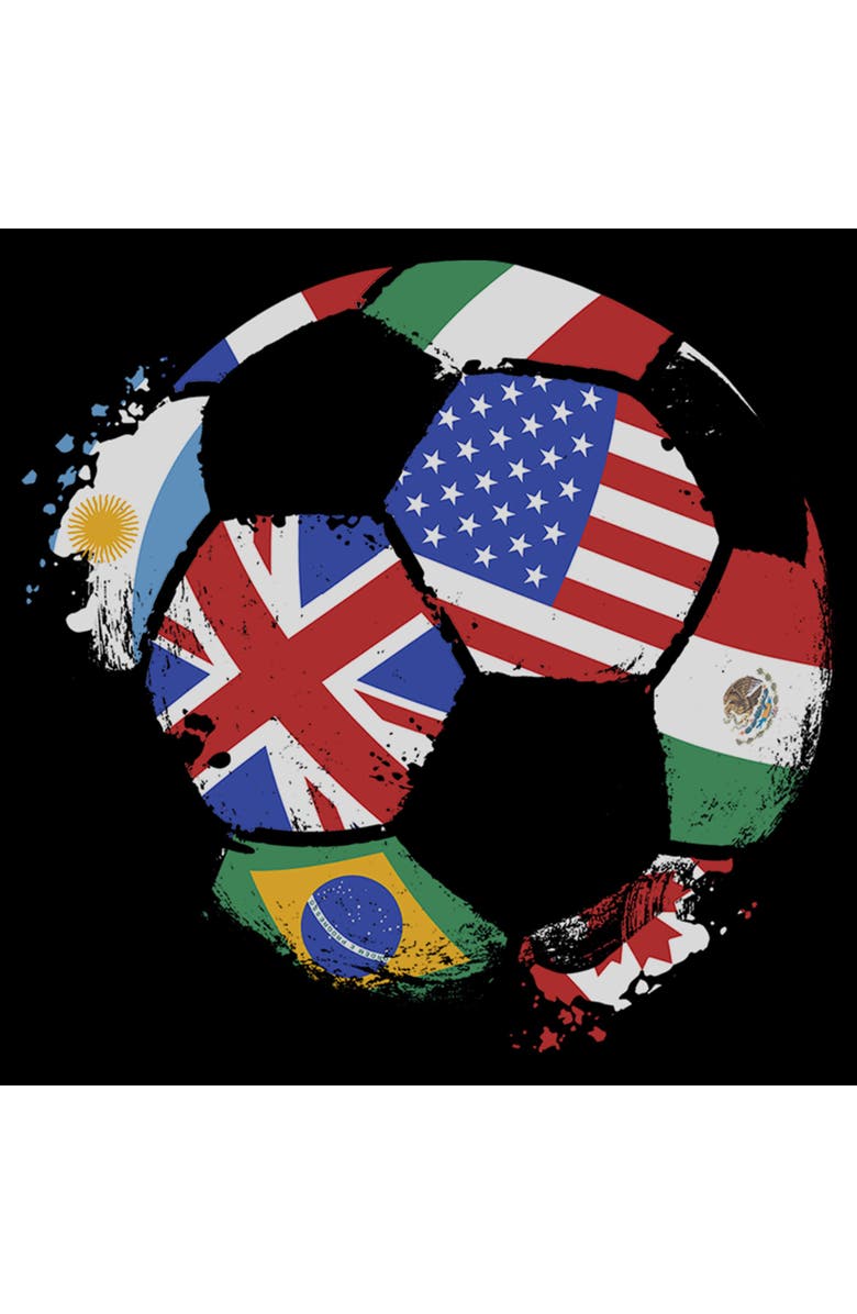 Lost Gods Boy's Lost Gods Country Flags Soccer Union  Graphic T-Shirt, Alternate, color, Black