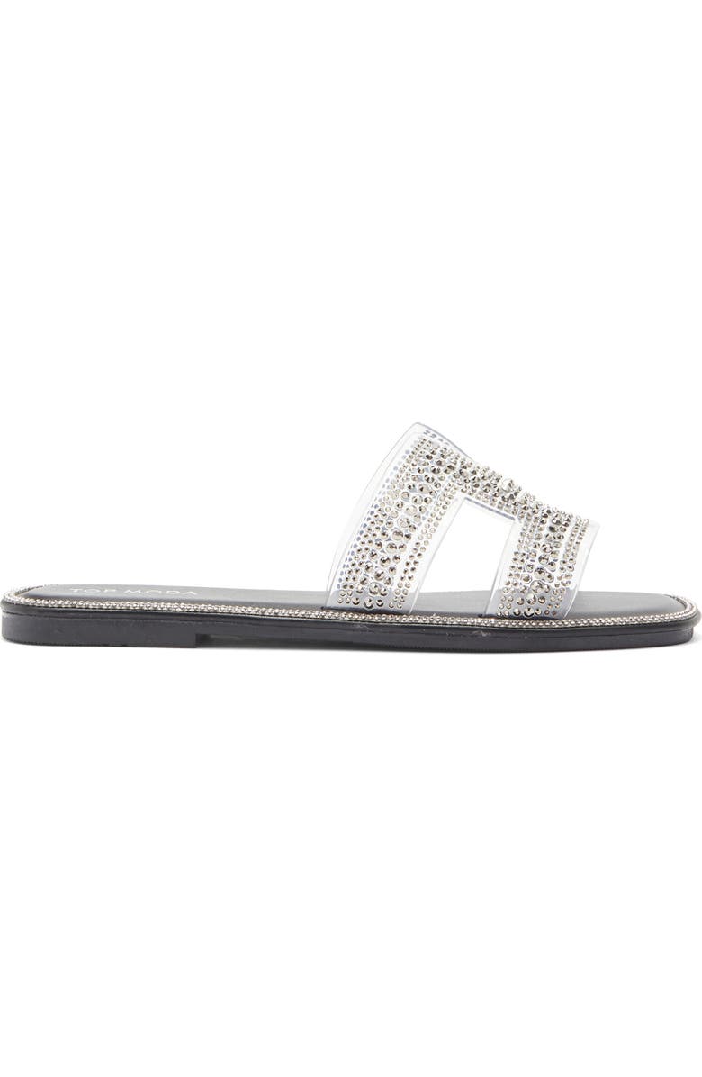 TOP MODA Raven Slide Sandal, Alternate, color, Pewter
