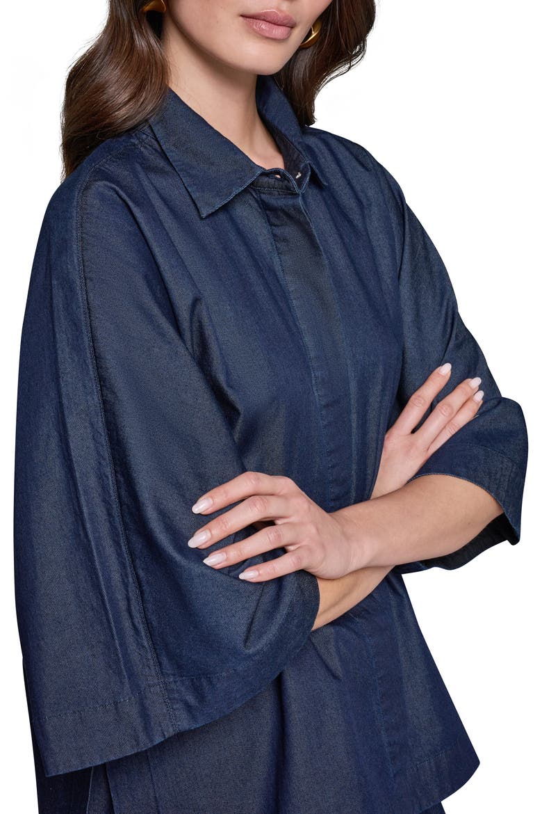 The Bali Dolman Sleeve Denim Shirt, Alternate, color, DUTCHESS