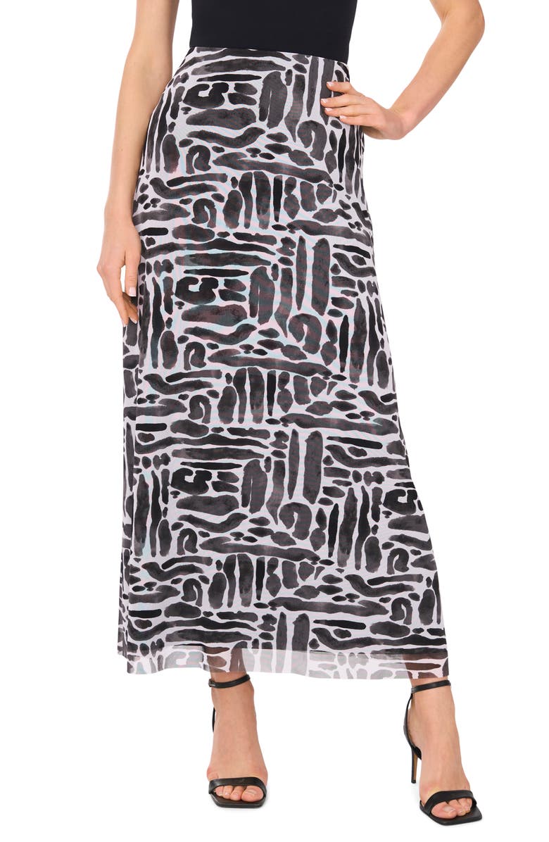 Vince Camuto Knit Pull-On Skirt, Main, color, Lucent White