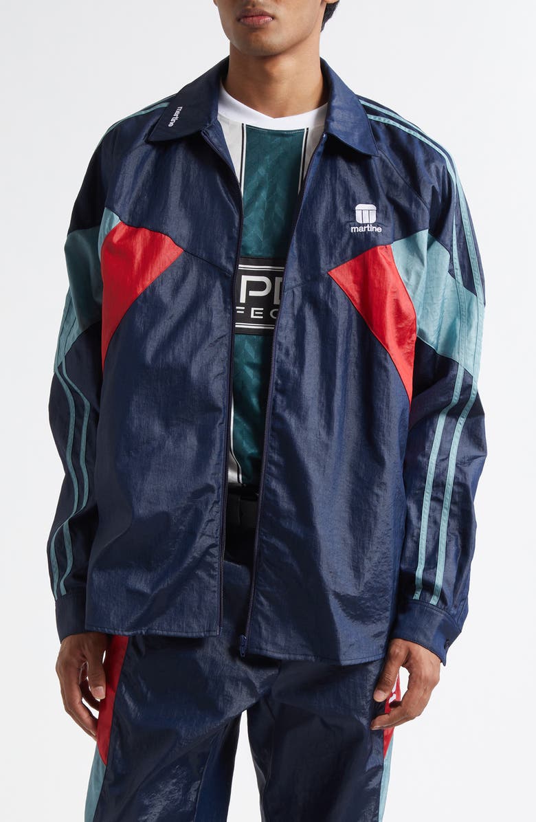 Martine Rose Shirt Track Jacket, Main, color, Blue Navy