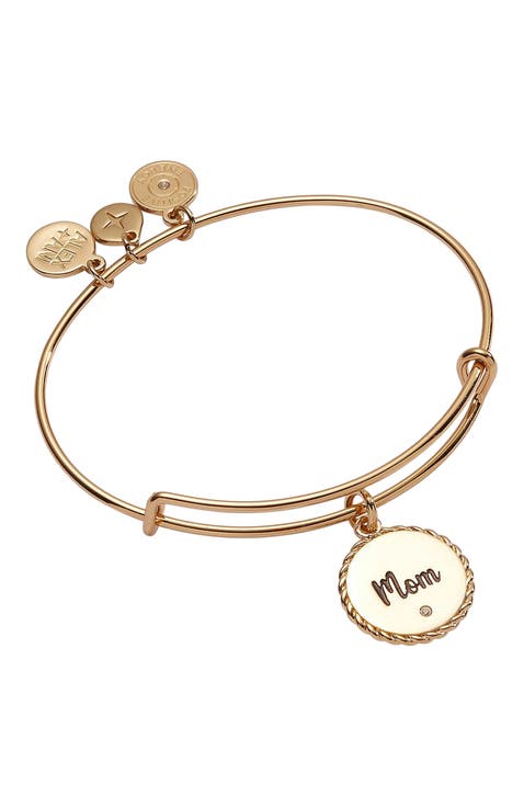 Mom Charm Bangle Bracelet