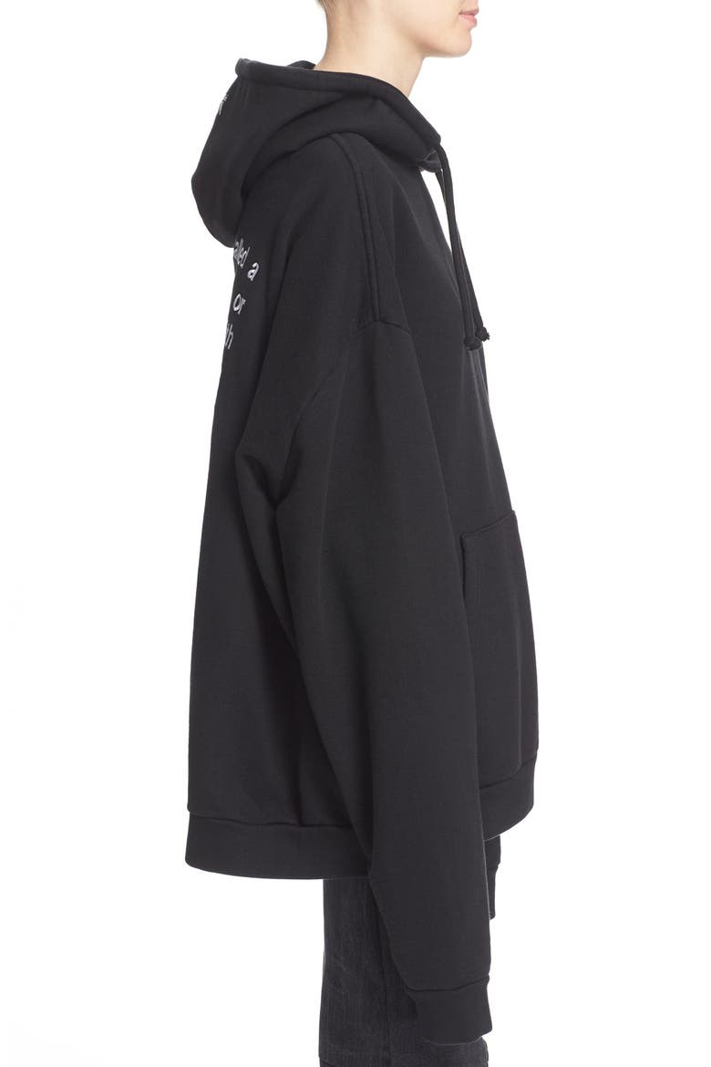 Oversize Hoodie, Alternate, color, BLACK