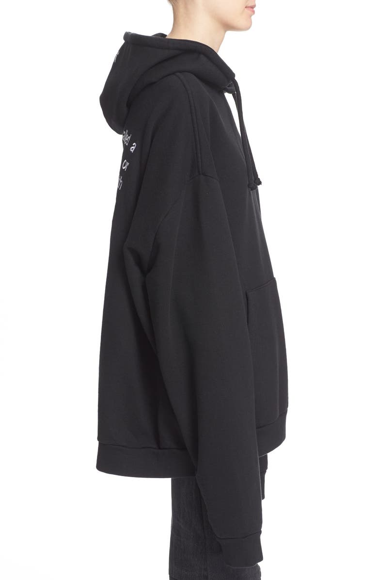 VETEMENTS Oversize Hoodie, Alternate, color, 