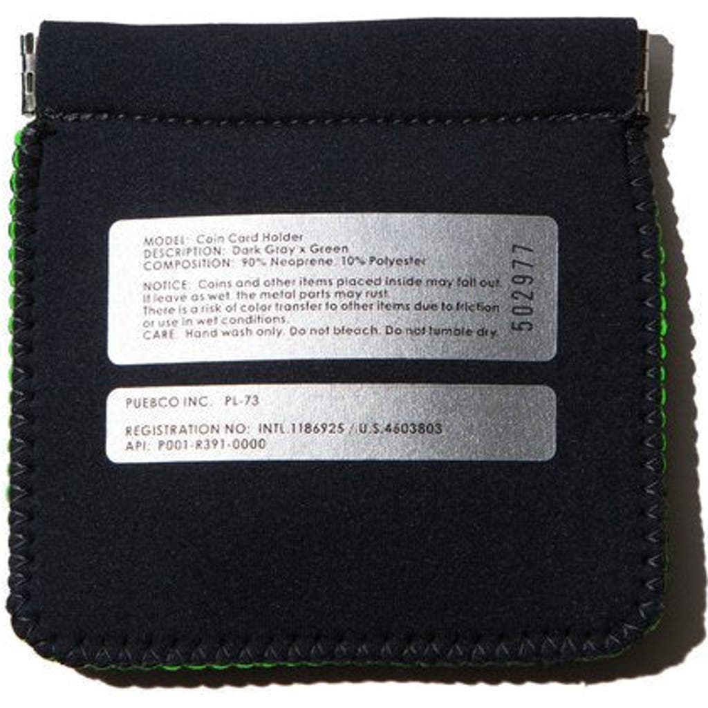 PUEBCO Coin Card Holder in Dark Gray/green  product