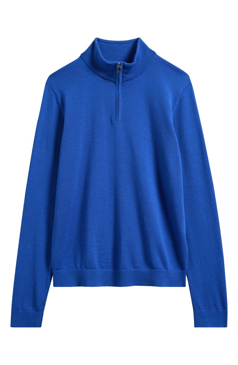 Reiss Kids' Wool Half Zip Pullover, Main, color, Lapis Blue