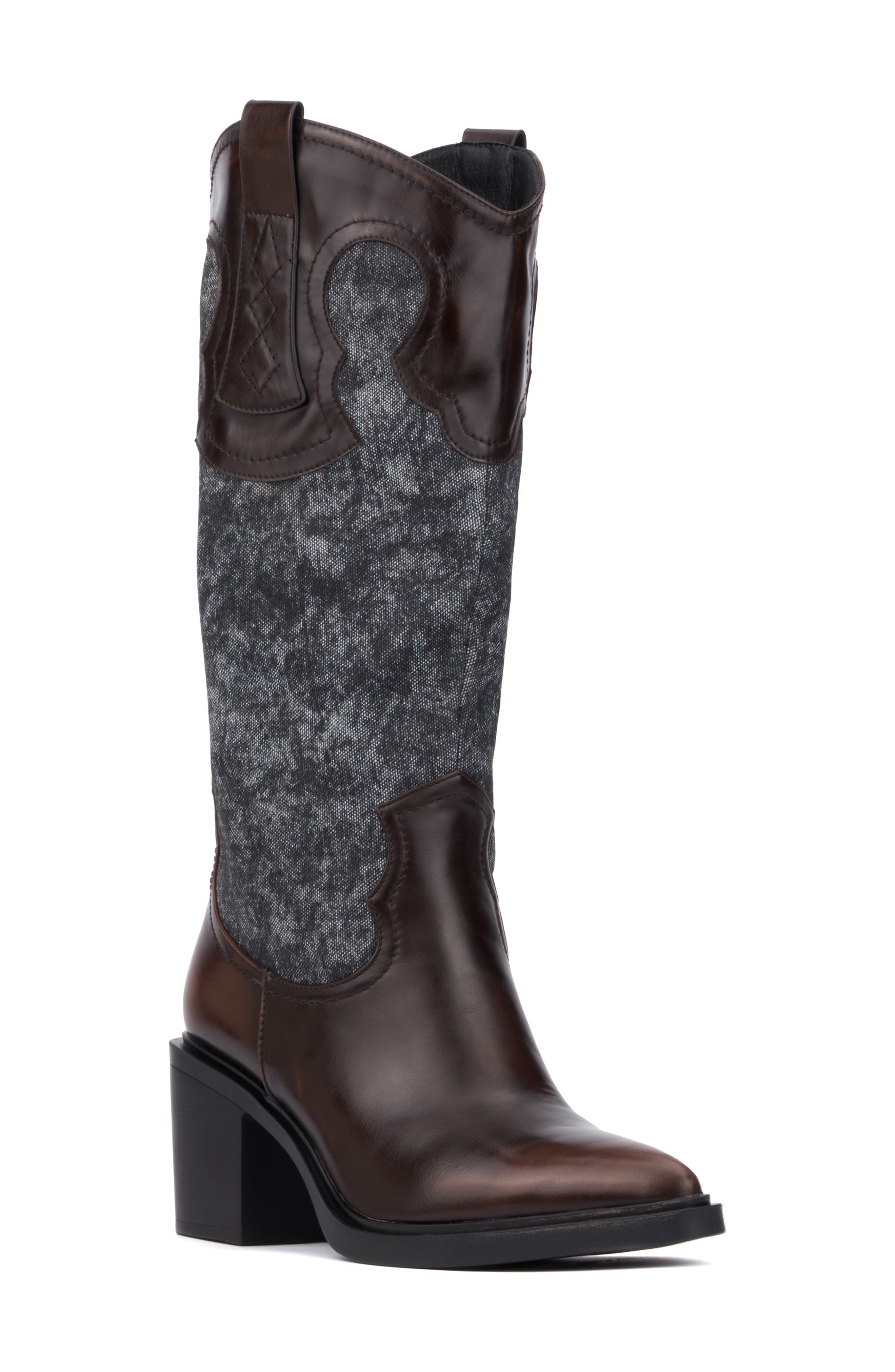 TORGEIS Velda Western Boot, Main, color, Denim