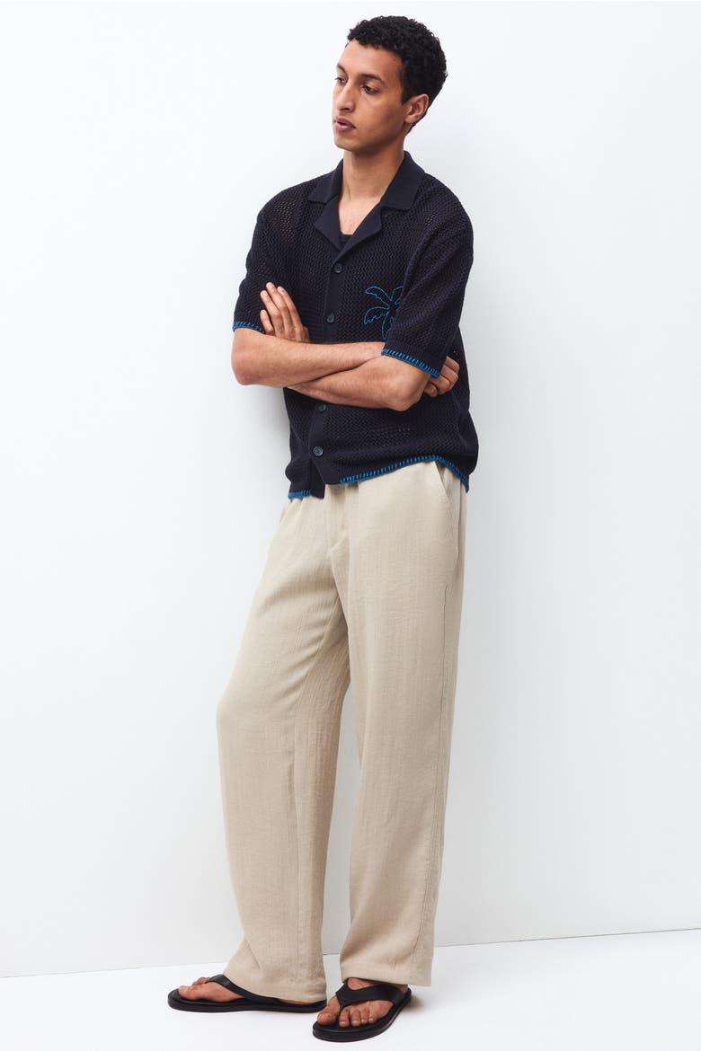 Relaxed Fit Trousers, Alternate, color, Beige