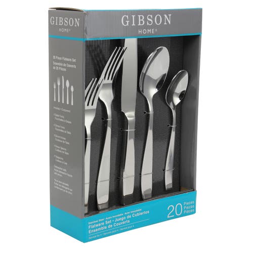 Gibson Castleford 20 Peice Flatware Set In Silver