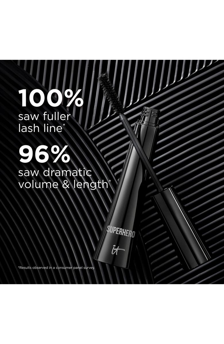 IT Cosmetics Superhero Elastic Stretch Volumizing Mascara, Alternate, color, Black