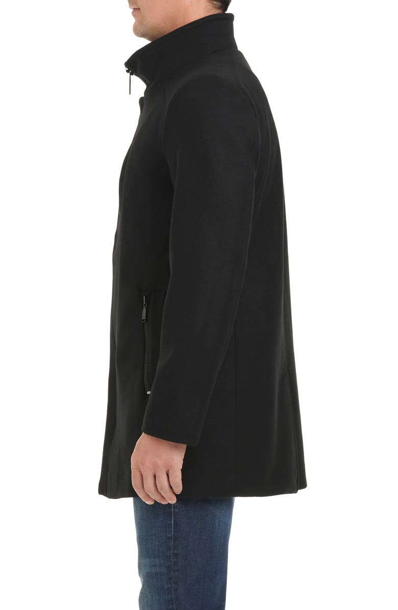 Vince Camuto Modern Water Resistant Car Coat with Removable Bib, Alternate, color, 