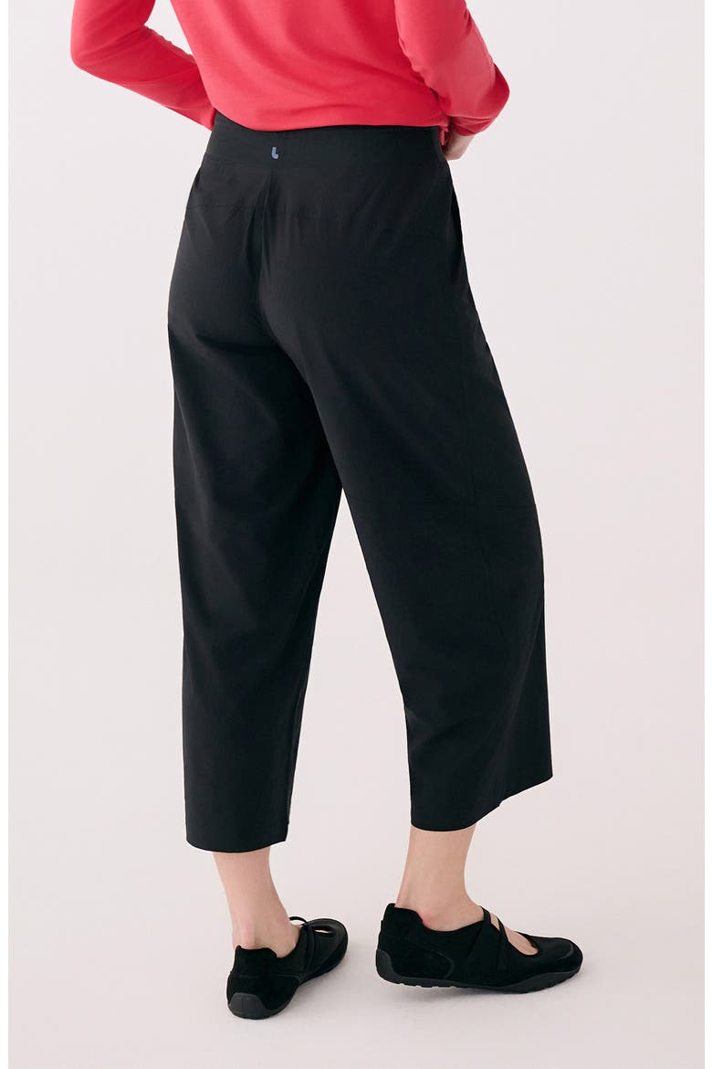 Soft Crop Cargo Pants, Alternate, color, BLACK