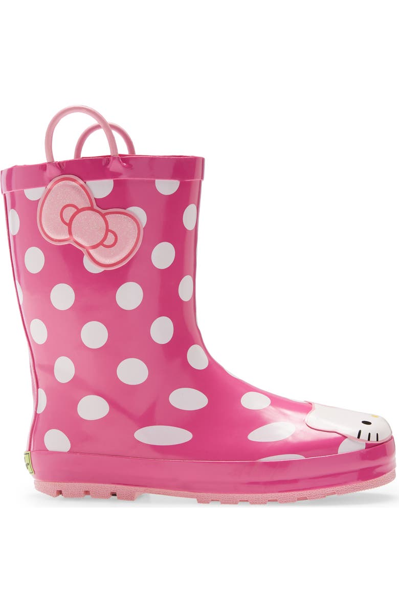 Western Chief Hello Kitty<sup>®</sup> - Cutie Dot Waterproof Rain Boot, Alternate, color,