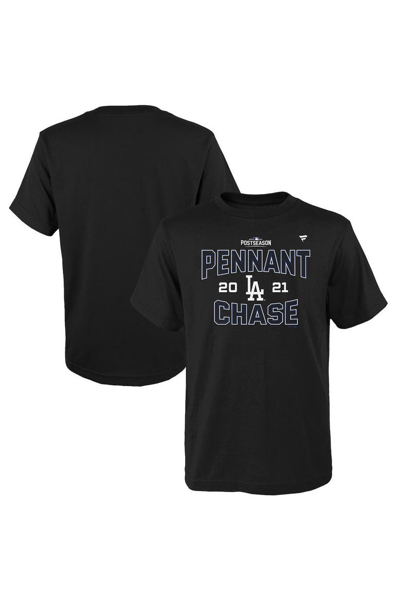 Youth Black Los Angeles Dodgers 2021 Division Series Winner Locker Room T-Shirt, Main, color, Black