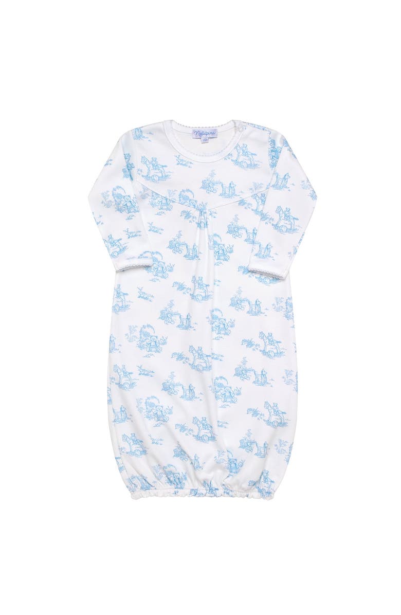 Nellapima Blue Toile Baby Gown - Baby, Main, color, Blue