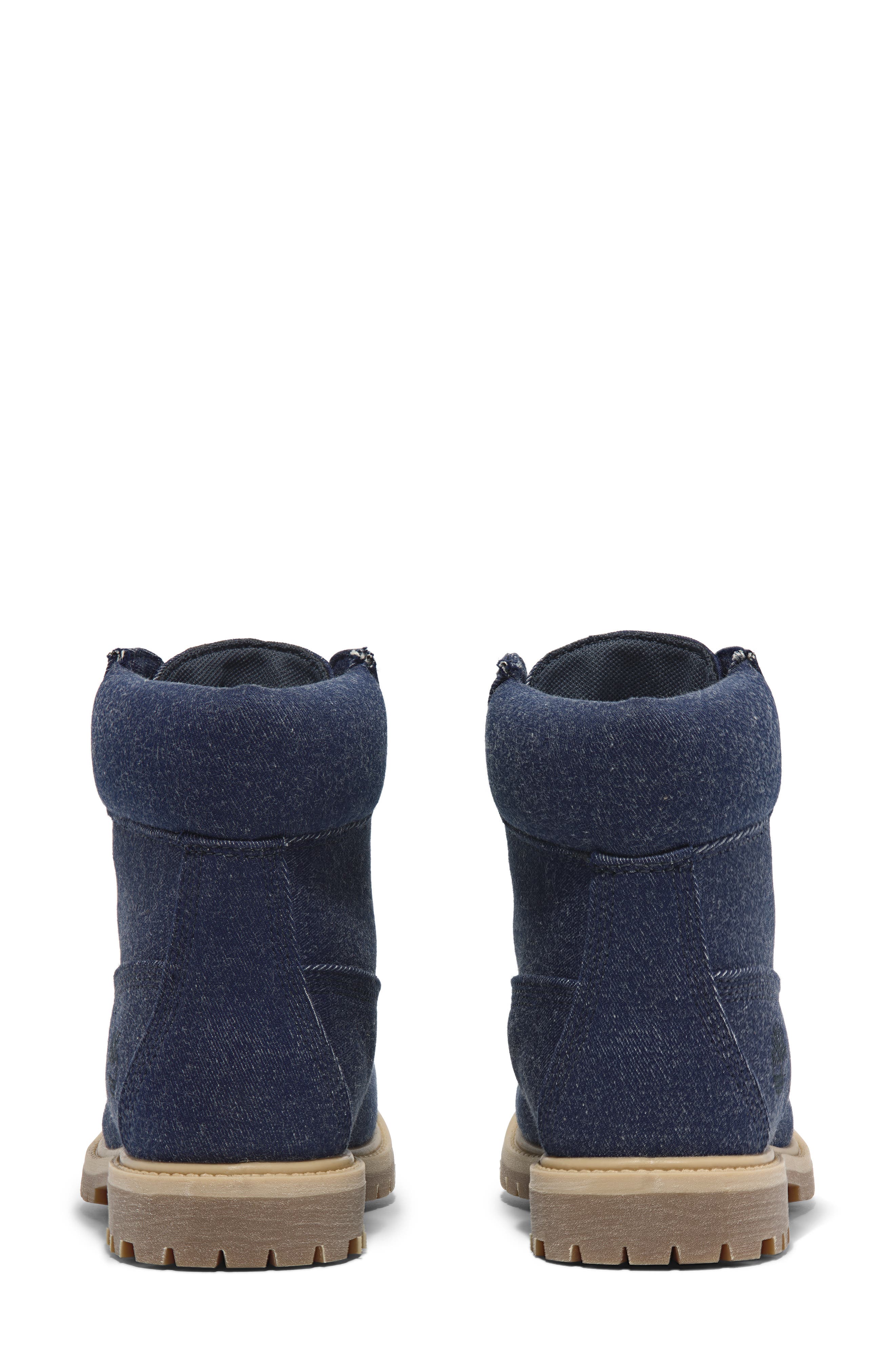 Timberland Premium Water Resistant Boot, Alternate, color, Dark Blue Canvas