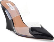 Alaïa Heart Pointed Toe Wedge Mule