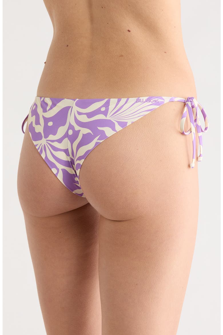 Wave Song Tanga Bikini Bottoms, Alternate, color, PURPLE