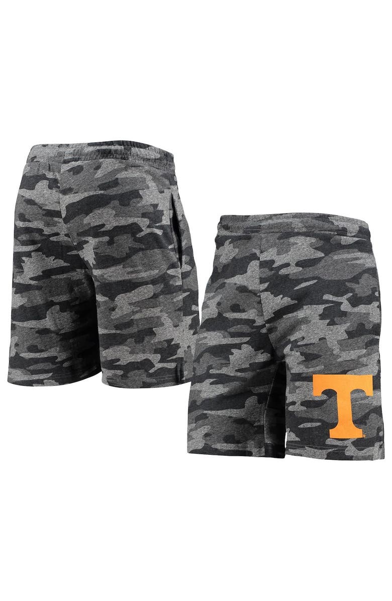 CONCEPTS SPORT Men's Concepts Sport Charcoal/Gray Tennessee Volunteers Camo Backup Terry Jam Lounge Shorts, Main, color,