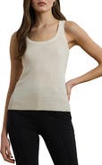 Lauren Ralph Lauren Linen Blend Rib Sweater Tank