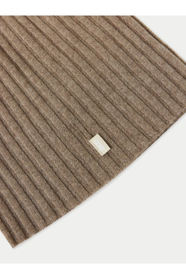 Cashmere Rib Knit Hat, Alternate, color, taupe