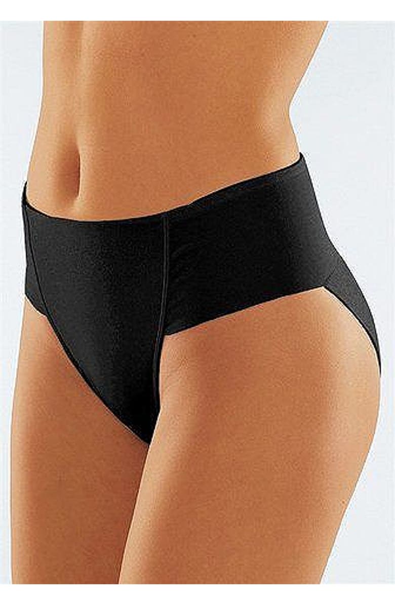LASCANA 3 Pk High Leg Control Briefs, Alternate, color, Tan & Black & White
