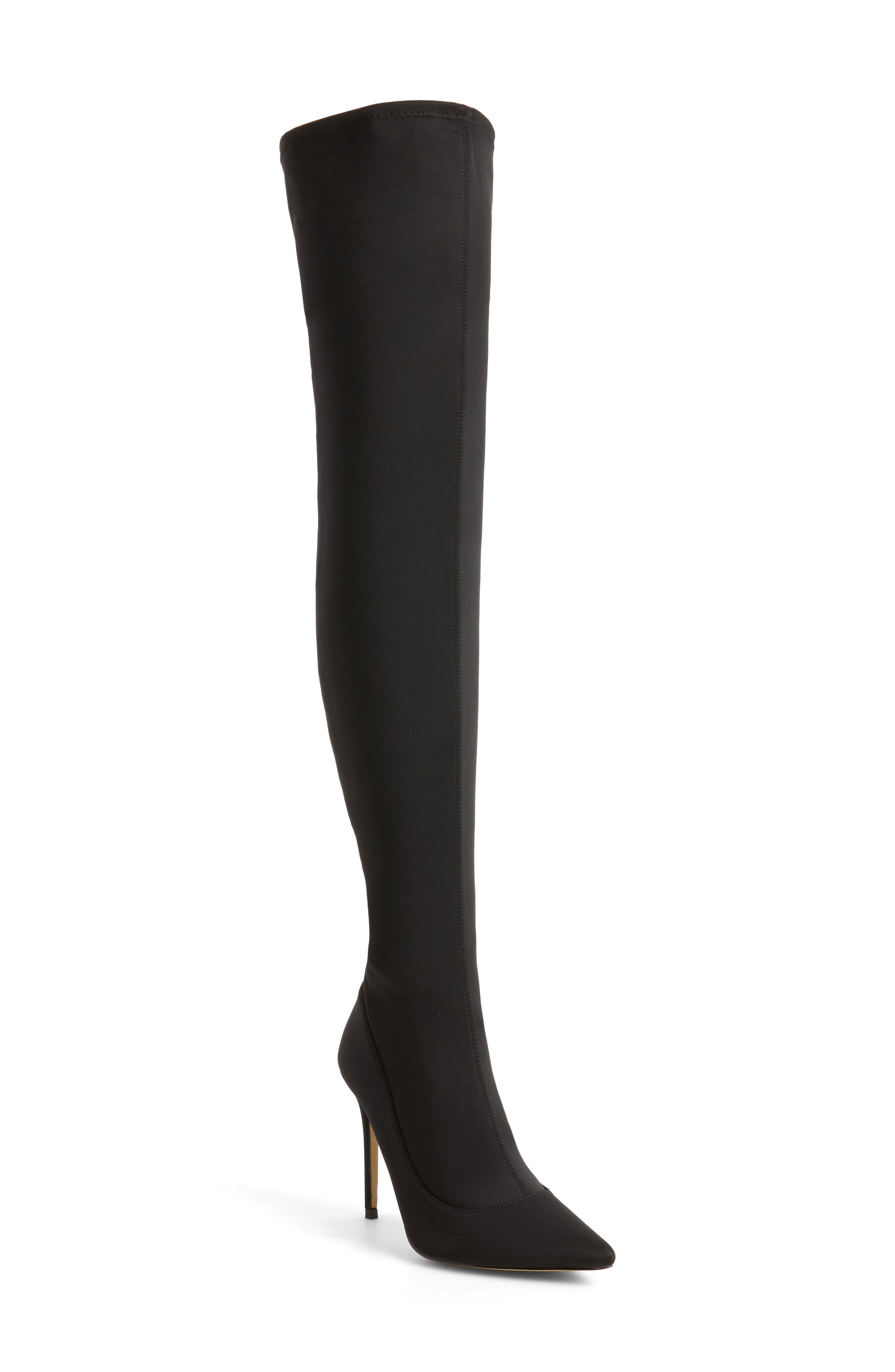 Topshop Bellini Stiletto Over the Knee Boot, Main, color, 