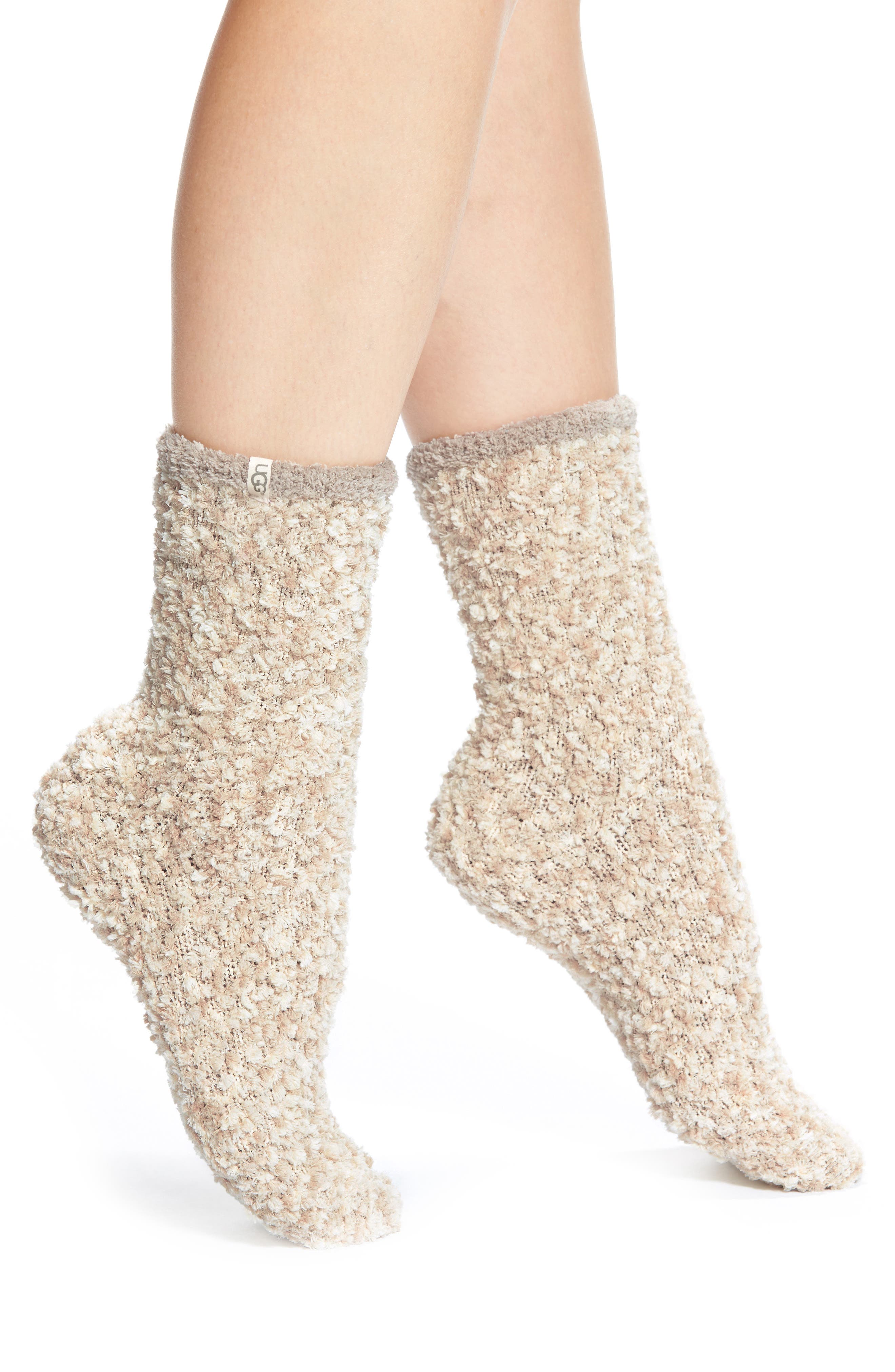 Ugg (r) Chenille Crew Socks In Gray