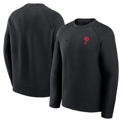 Men's Nike Black Philadelphia Phillies Tech Fleece Raglan Sweatshirt