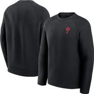Nike Men's Nike Black Philadelphia Phillies Tech Fleece Raglan Sweatshirt