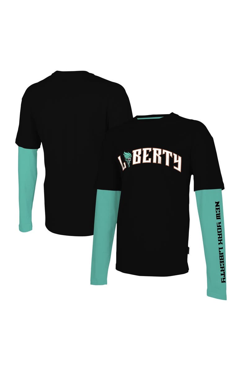 Stadium Essentials Unisex Stadium Essentials Black New York Liberty Spectator Long Sleeve T-Shirt, Main, color, 