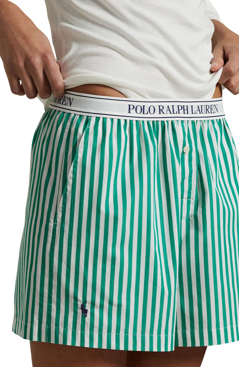 Polo Ralph Lauren Boxer Pajama Shorts, Alternate, color, Vine Green