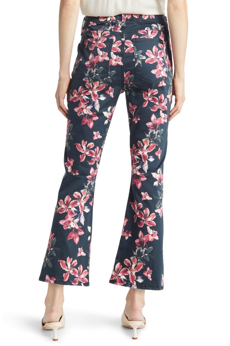 Floral Kick Crop Jeans, Alternate, color, WINTER IRIS