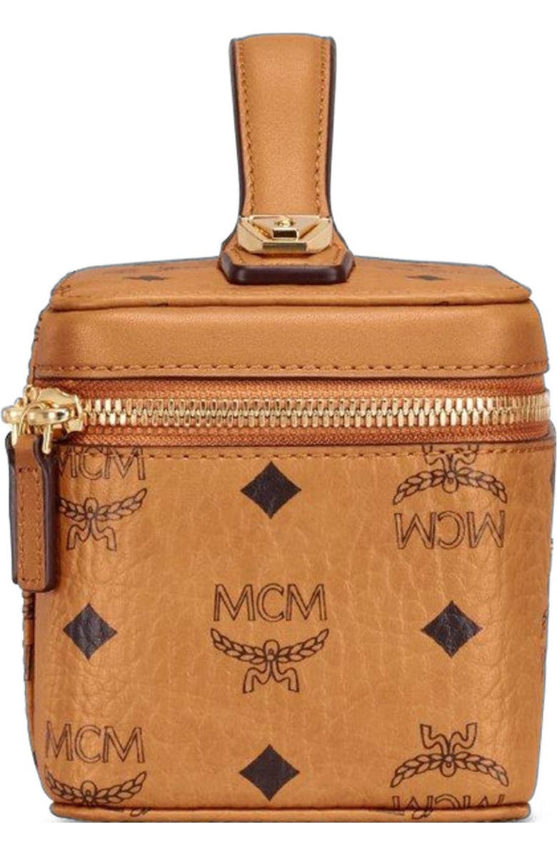 MCM Rockstar Vanity Case in Visetos Original, Alternate, color, Brown