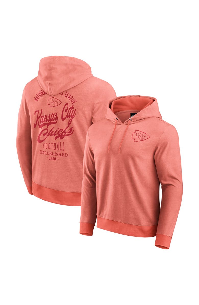 Darius Rucker Collection by Fanatics Men
s Darius Rucker Collection by Fanatics Red Kansas City Chiefs Tonal Knit Pullover Hoodie, Main, color, Heather Red